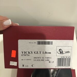 Salvatore Ferragamo Silver Vicky GLT Women's Shoes